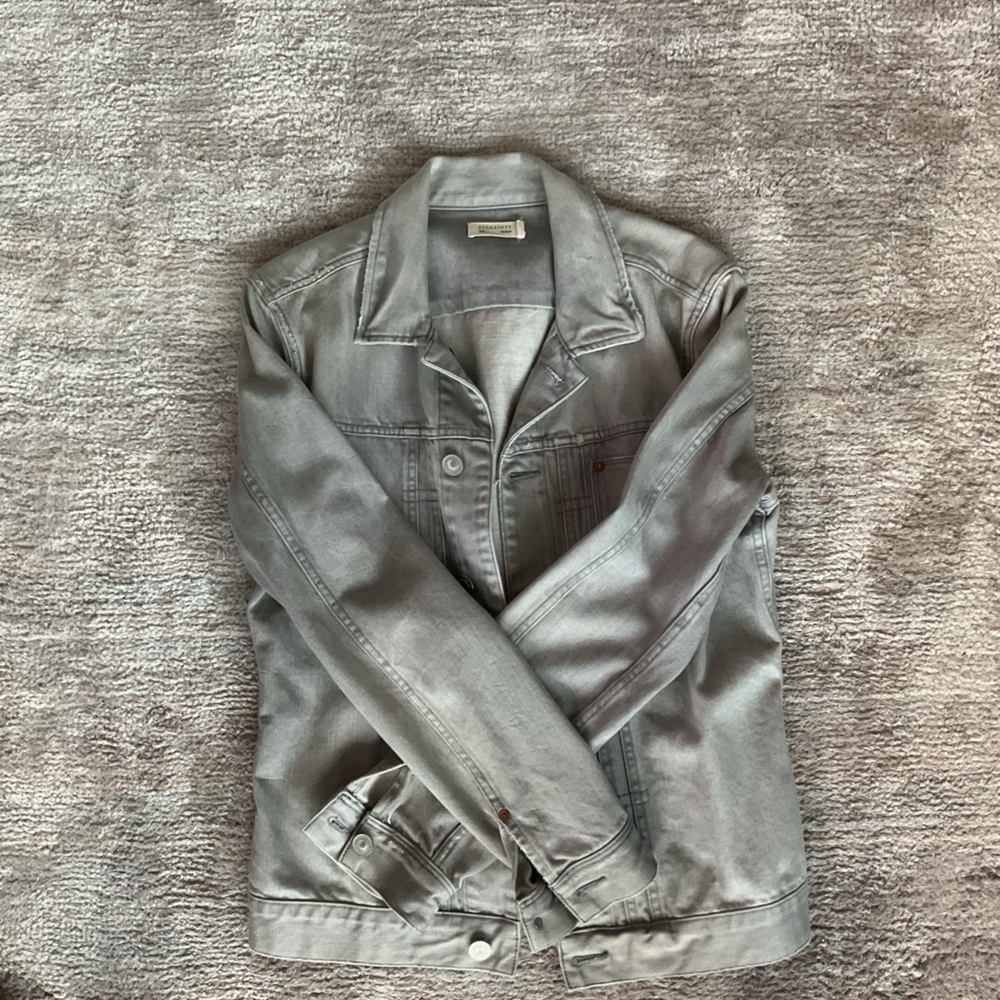Allsaints Silver Denim Jacket